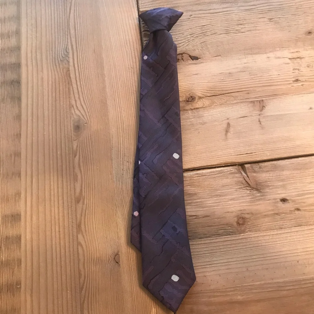 Purple 14” youth clip on tie